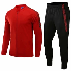 Custom Long Sleeve Soccer Wear Warm Jackets Pants Football Team Jerseys