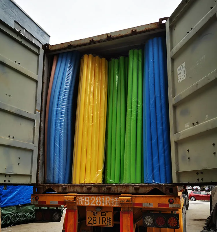 Qiaoqiao PVC Pipe Cover Indoor Soft Playground Spare Parts Color Foam Tube for play center