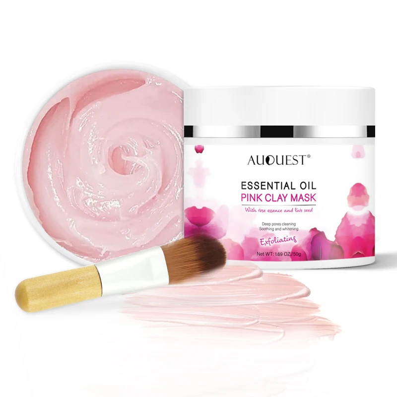 Private Label Natural Organic Australian Kaolin Clay Mud Skincare Beauty Acne Face Pink Clay Mask