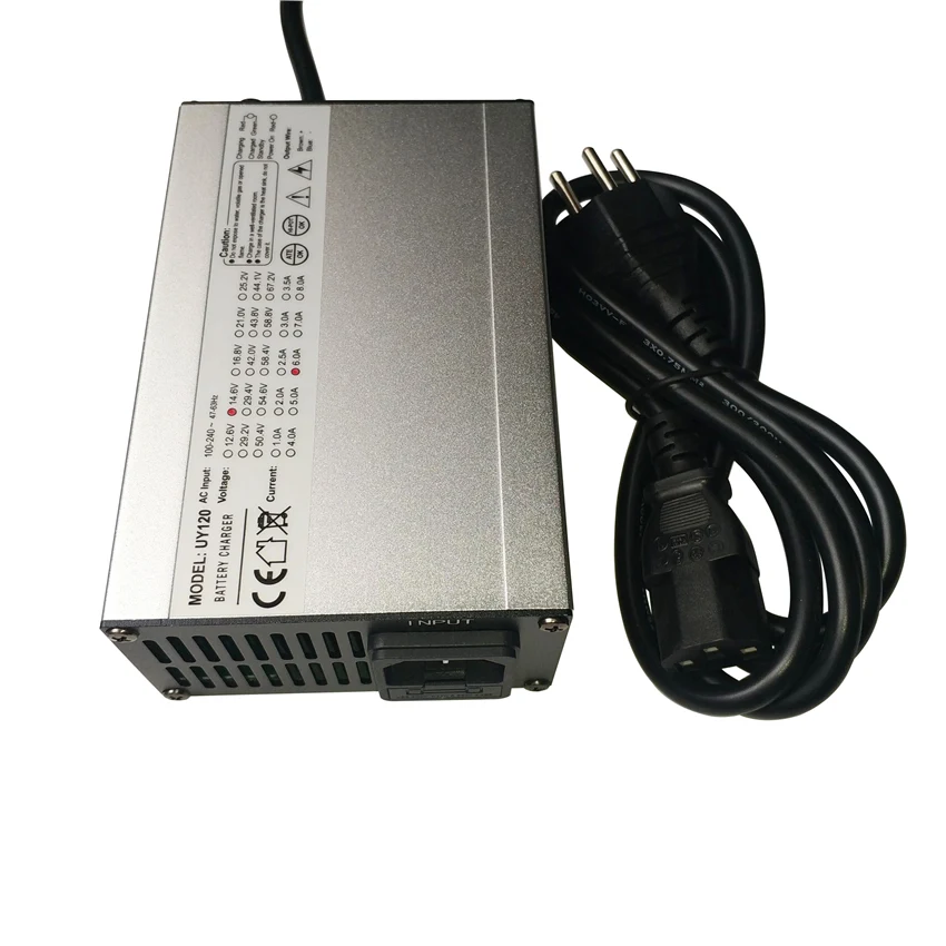 12 6 V 14 16 8 29 4 42 43V 48V 54 58 фара для электровелосипеда в литиевая батарея зарядное устройство 2A 3A 4A 5A 6A с различные штепсельные вилки