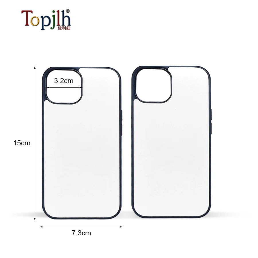 topjlh high quality PC Blank 2D Phone Case Blanks Sublimation Cell Phone Case for iP 15Pro Max Black shockproof phone cases