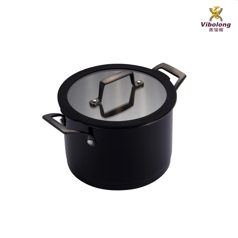 12-Piece Stainless Steel Kitchen Accessories Induction Cookware Set Golden Handle High Quality Metal Soup Pots Hot Pot Hot Pot