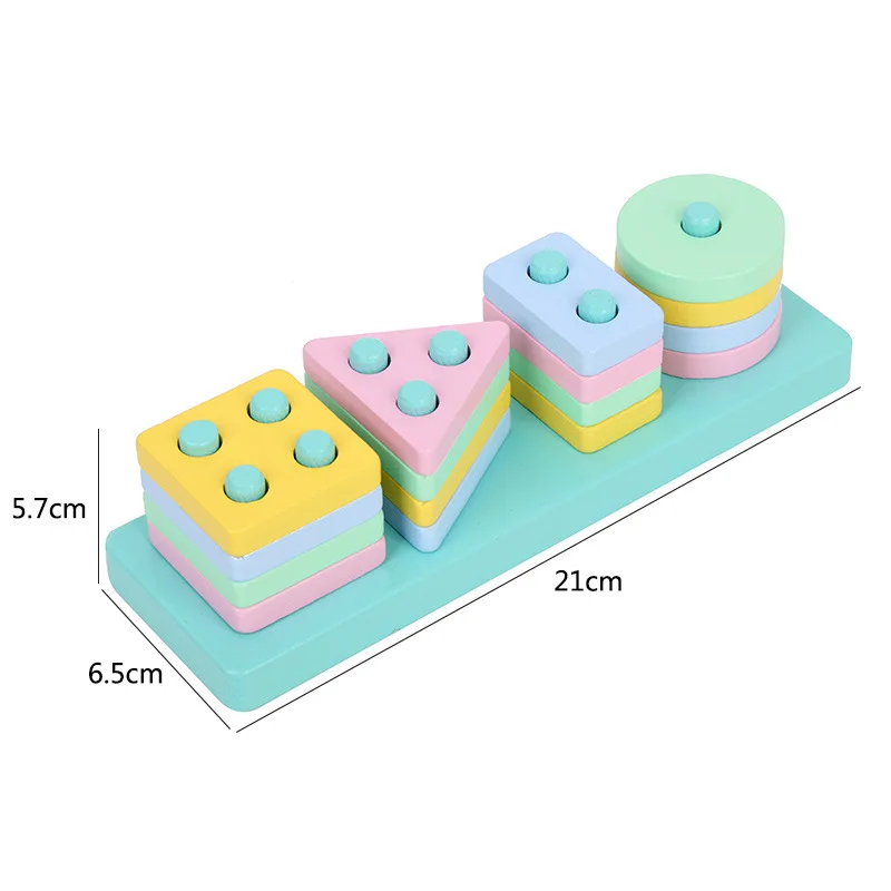 Wholesale Geometric Hand-eye Coordination Baby Montessori Learning Wooden Educational Toys For Kids 3 Year Old