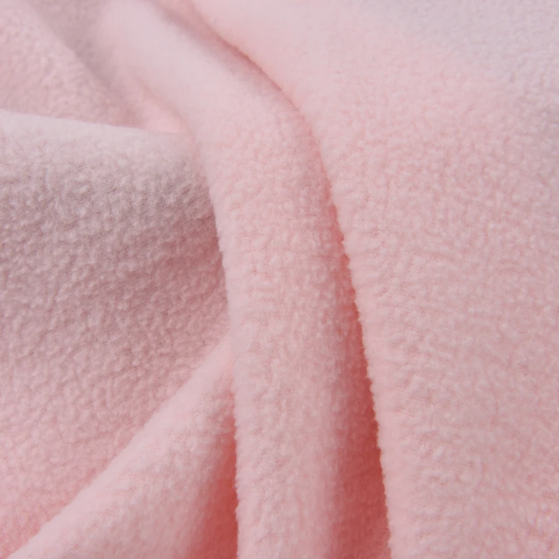 Multicolor Fleece Microfiber 100%polyester Solid Two Side Knitted Polar Fleece Fabric for Garment