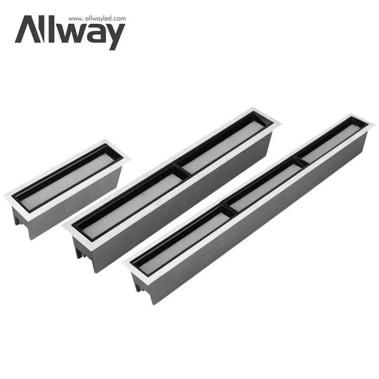 Customize Size Indoor Office Hotel Black White Grey SMD 10W 20W 30W Led Linear Downlight