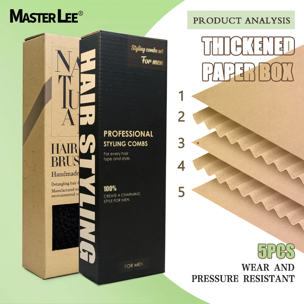 Popular Paper Box Comb Brush Box Craft Paper PVC Window Paper Pakcgings Custom Logo Design