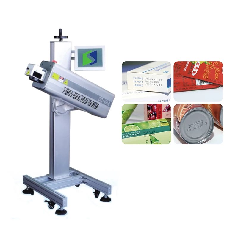 
High Speed Laser Printing Machine for Date Marking of Tin can 