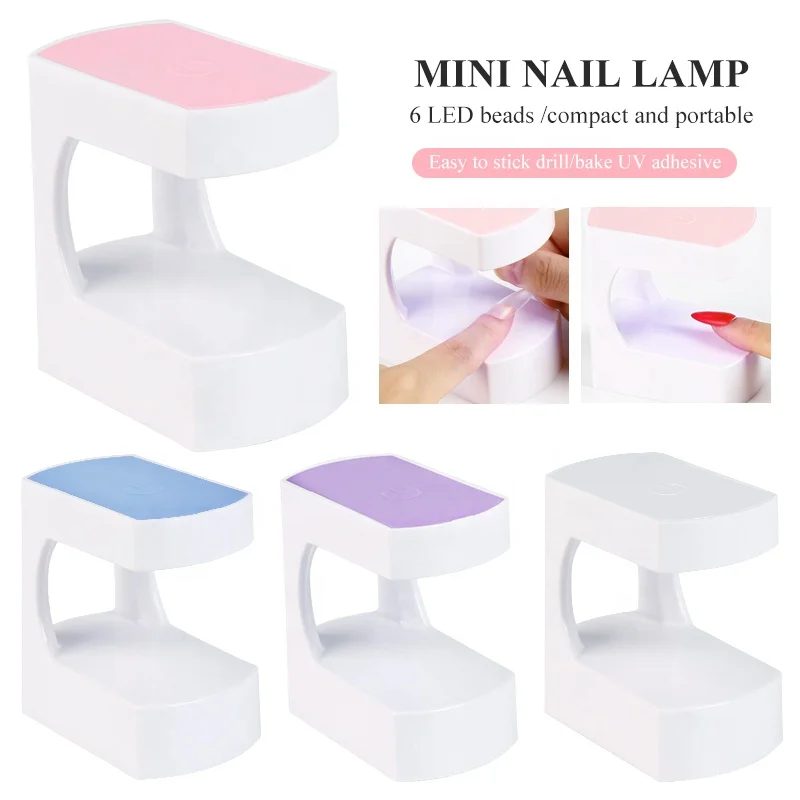 Mini UV LED Nail Lamp USB Portable Nail Light with Timer for Gel Nails Quicky-Dry Gel Polish Drying Lamp for Manicure Art DIY