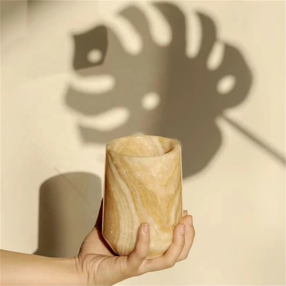 Moonlight Onyx Marble Table Vase Small