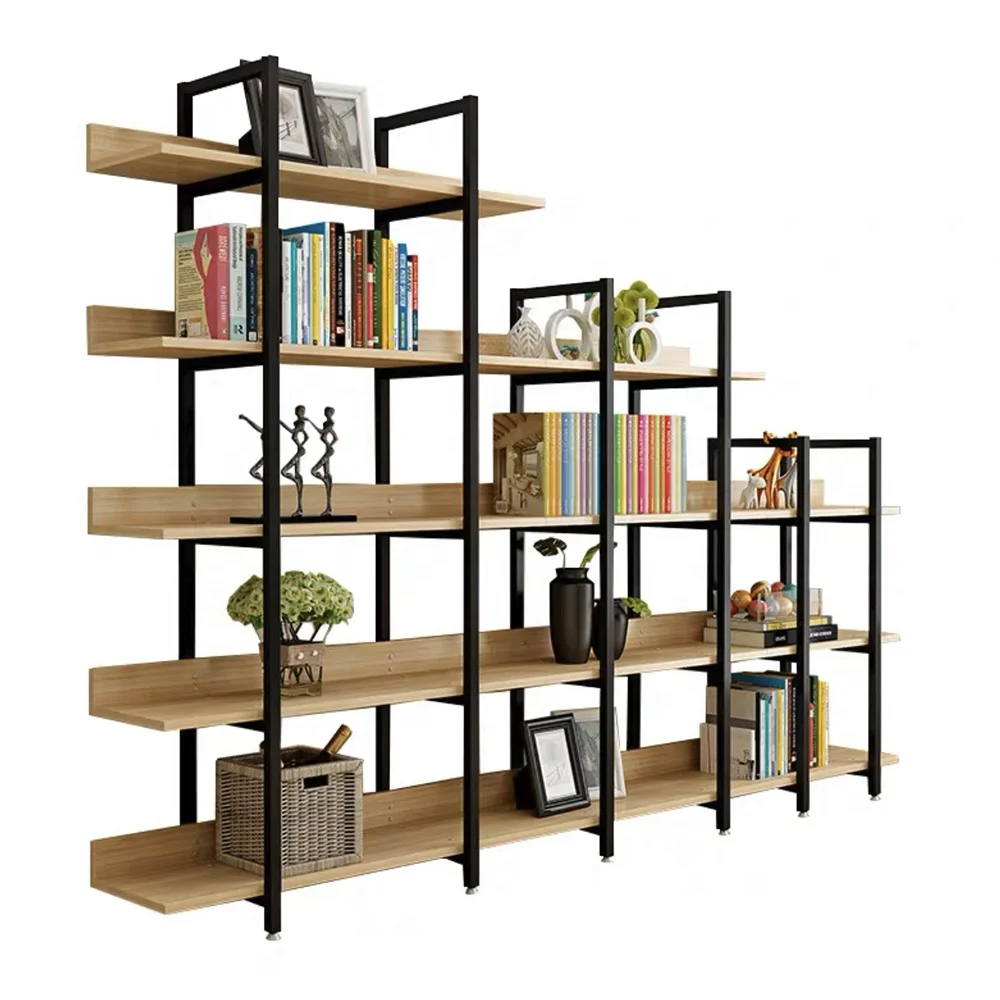 5 tier glass corner shelf with metal frame home storage display rack ladder bookcase bookshelf