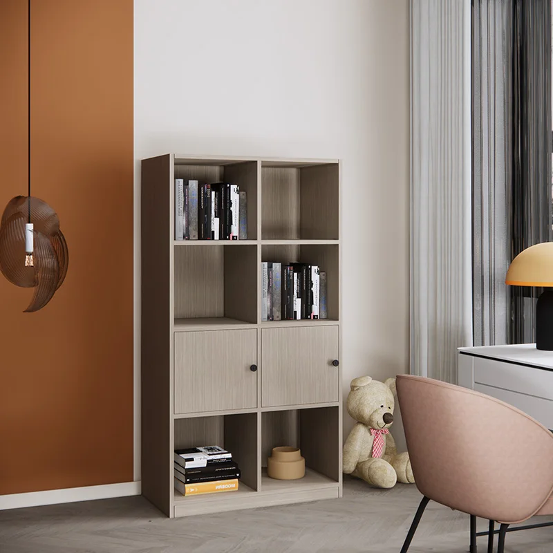 Living Room Furniture Floor Shaped Creative Modern Aluminum Bookshelf