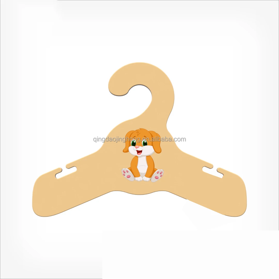 Wholesale Recycled Custom Print logo Cardboard Paper Baby Clothes Hanger