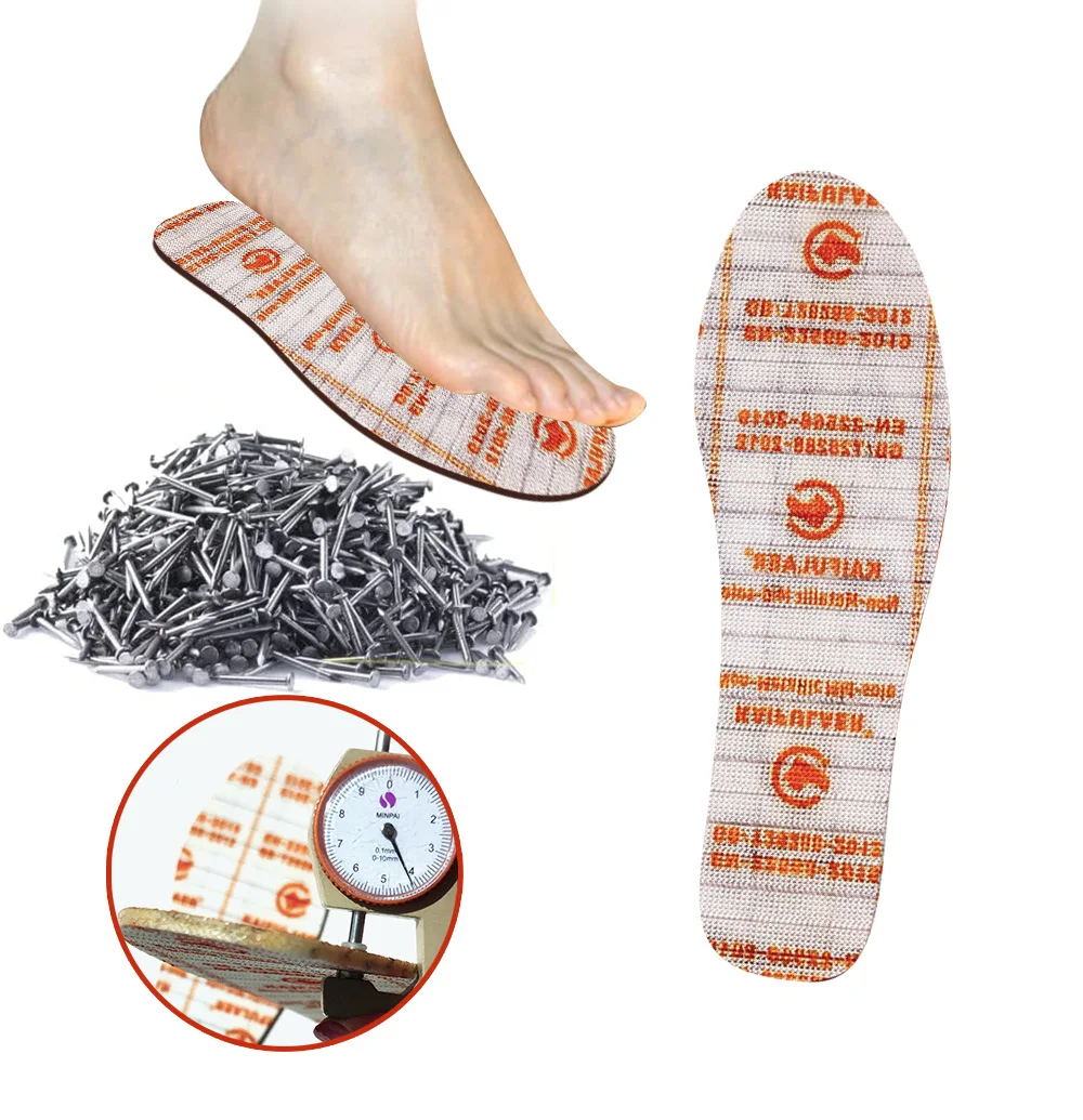 Антистатическая отделка неметаллические противоударные стельки для защитной обуви