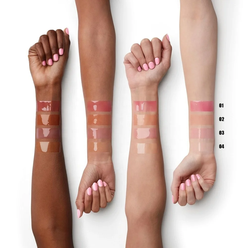 New Arrival 2-in-1 Non-sticky Lip Care and Lipgloss Juicy Mirror-shine Finish Makeup Lip Gloss Balm Soft Tubes Balm Lip Gloss