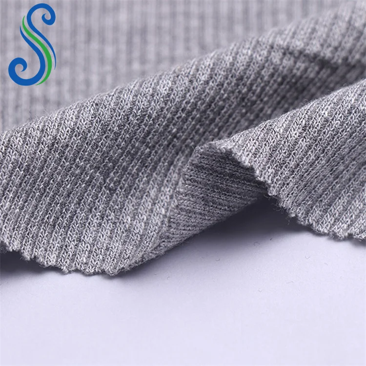 130Cm Organic 94%Bamboo 6%Spandex 2x2 Rib Fabric for Baby Clothes Cuff