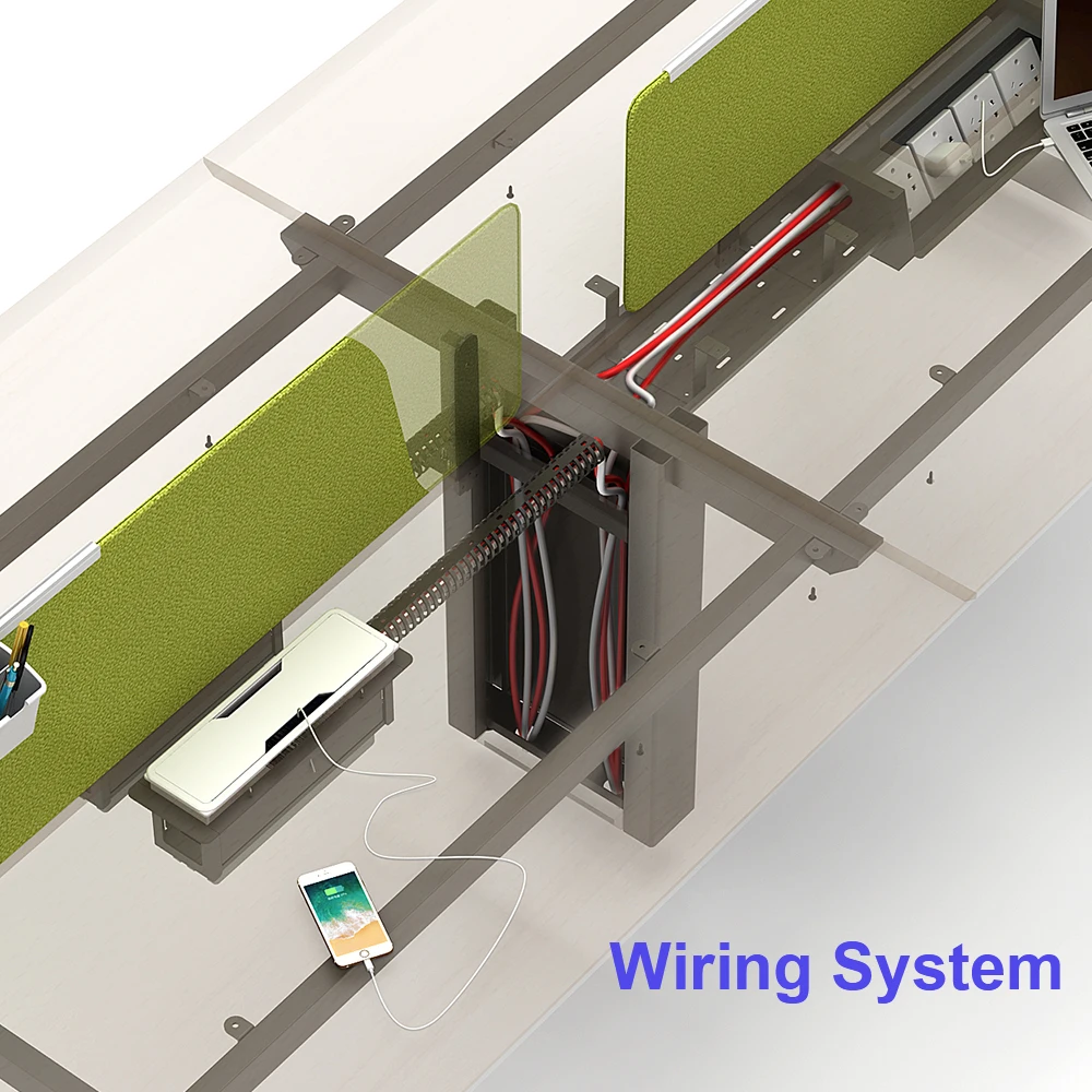 Professional work station desk modern office furniture 4 person workstation