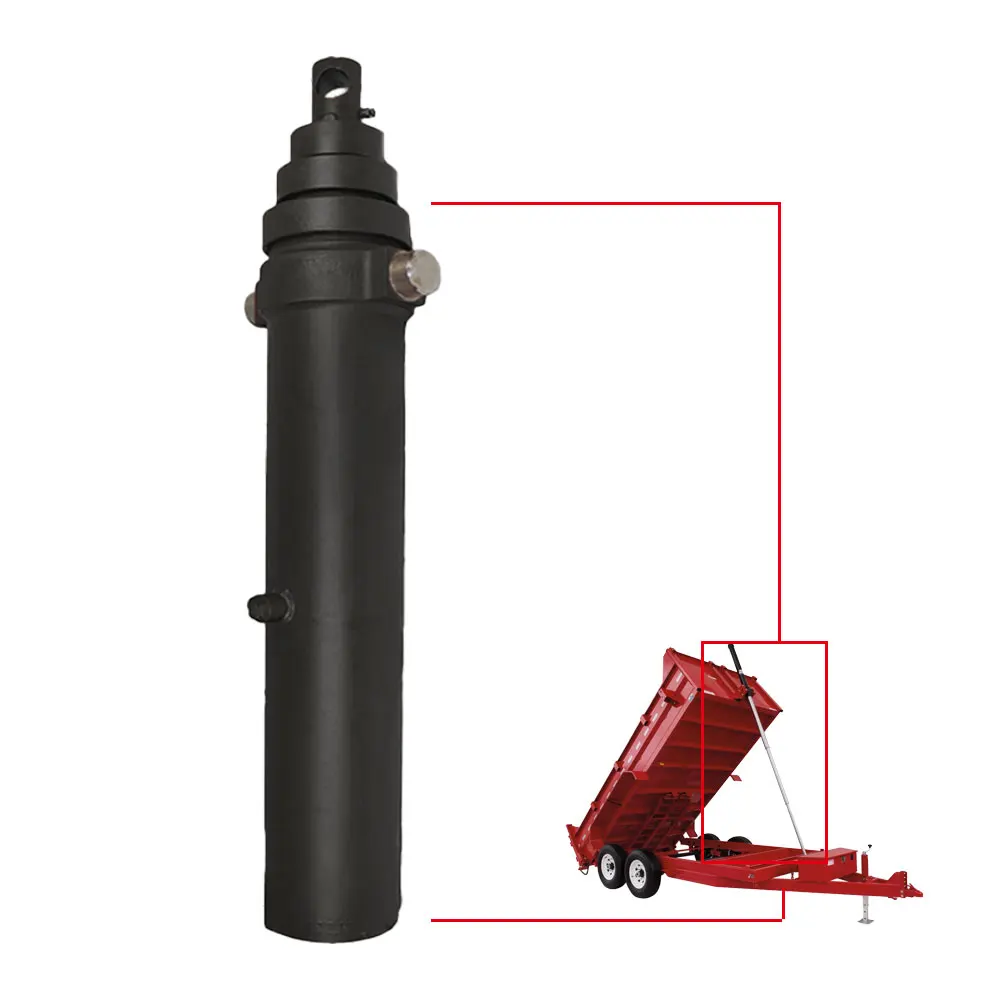 Manufacturing Price Heavy Duty Trailer Hydraulic Cylinder Support To Lifting Trailer Box