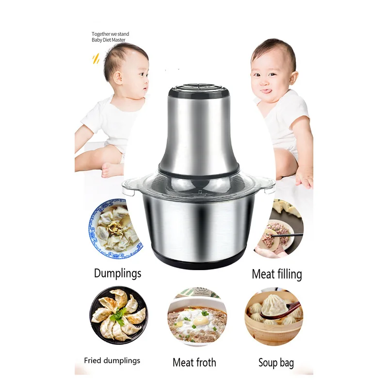 SOKANY7005A household electric meat grinder small stainless steel is muti_function meat grinder machine