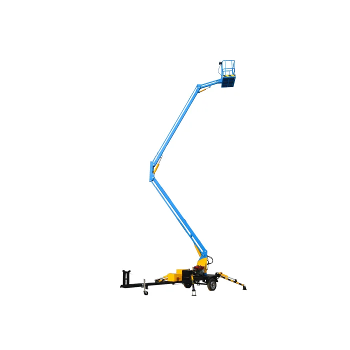 Folding Arm Articulated Hydraulic Diesel Towed Trailer Boom Lifting Table