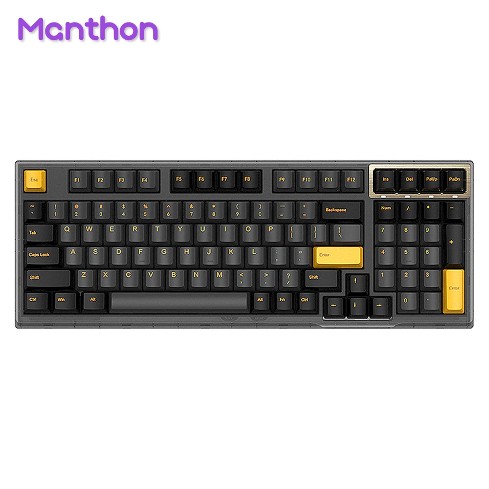 RX980 RGB 3 Mode Gaming Mechanical Keyboard Kit with GATERON PBT Sublimasi Keycap Hot Swap 2.4G BT Wireless