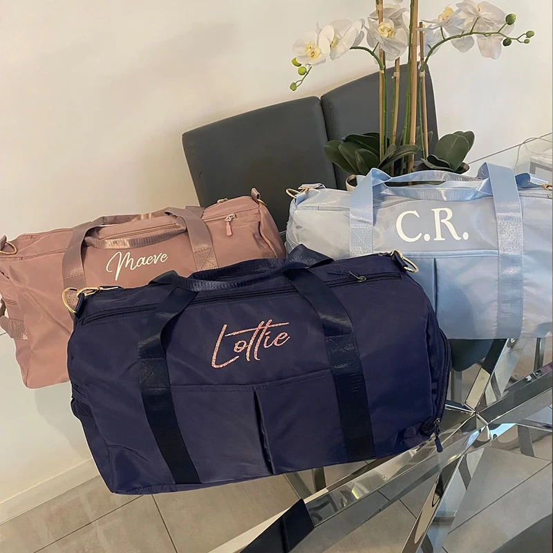 Custom Sports Duffel Bag with Shoe Storage Large Capacity Waterproof Outdoor Travel Gym Luggage Duffel Bag with Logo