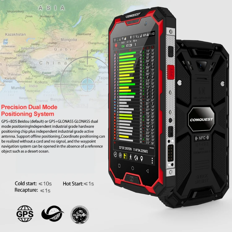 RFID unlocked rugged smartphone Android 8.1  Rugged Mobile Phone 4G LTE DMR PTT POC Double Walkie Talkie Smartphone ODM VHF UHF