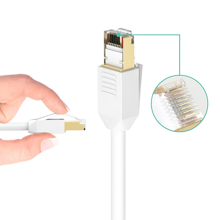 Высокоскоростной Ethernet-Кабель для подключения к Интернету, 40 Гбит/с, Cat8, 1 м/5 м/10 м/15 м/20 м