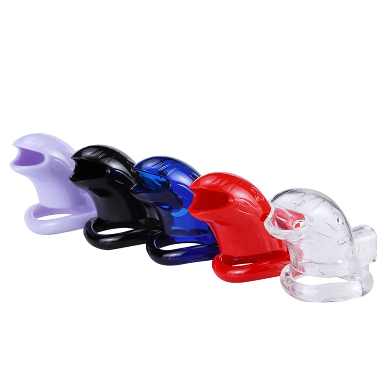 Colorful resin material Easy to clean snake head penis cage Male chastity device