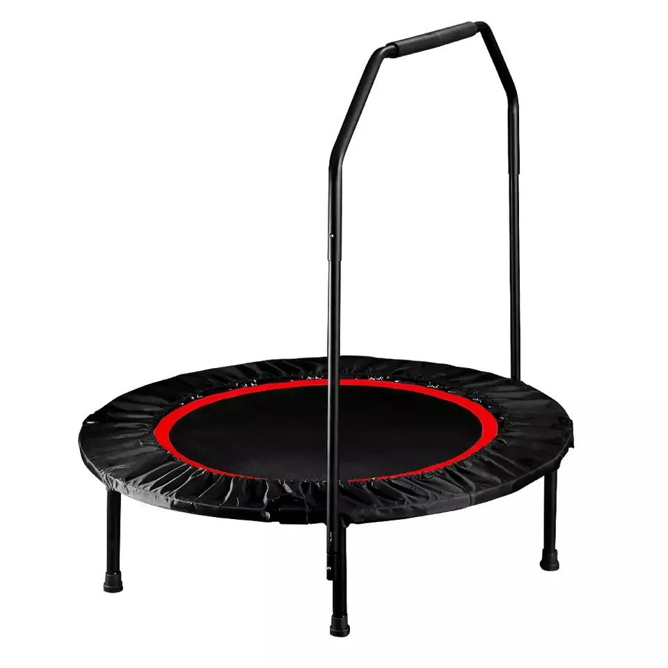 Custom logo Foldable Mini Trampoline Fitness Trampoline Stable Quiet Exercise Rebounder for Kids Adults Indoor