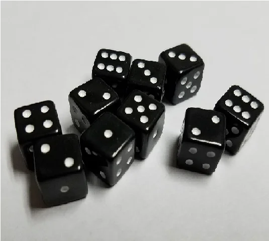 High Quality Customizable 6-Sided Horn Game Dice Handmade Plastic with Embossed Logo Customizable Size and Packing