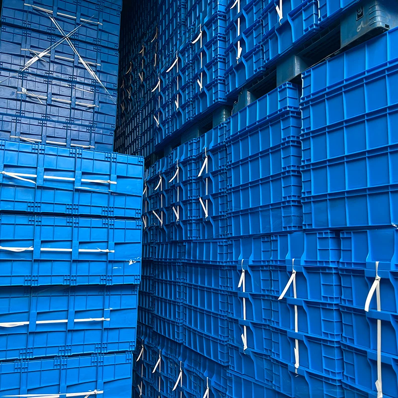 LK Solid Style Perforated Plastic Turnover Box Collapsible Nestable Stackable Storage Bins with Excellent Features