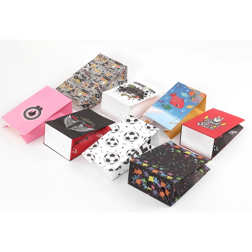 Ecofriendly Brown Natural Kraft SOS Food Packaging Poop Dog Paper Popocorn Coffee Tea Packaging Bag Recycled Without Handle