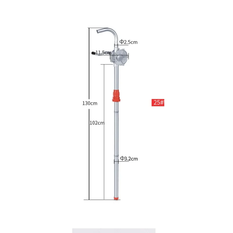 25MM 32MM  Manual Oil Extractor Hand Crank Oil Pump Self Oil Changer Priming Dispenser