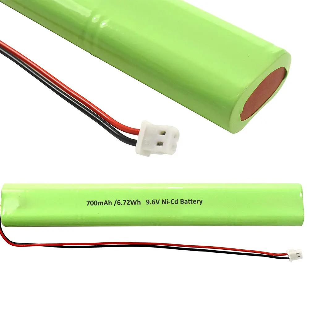 Emergency Exit Light Battery Compatible with Unitech BBAT0043A Lithonia ELB-B003 ELB-B004 BAT9.6V700 AA700MAH AA900MAH