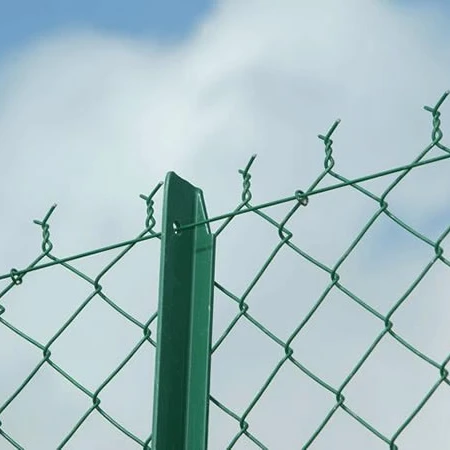 Green PVC coated Diamond Mesh fence chain link mesh
