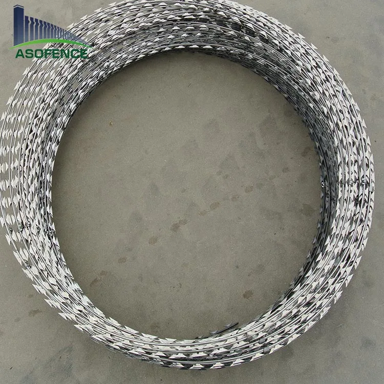 Concertina Wire Poland 900mm Coil Thermal BTO-22 Stainless Steel Razor Barbed