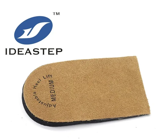 Ideastep 3-х слойные регулируемый кожаный ортопедический каблук Лифт для боль в пятке и длину