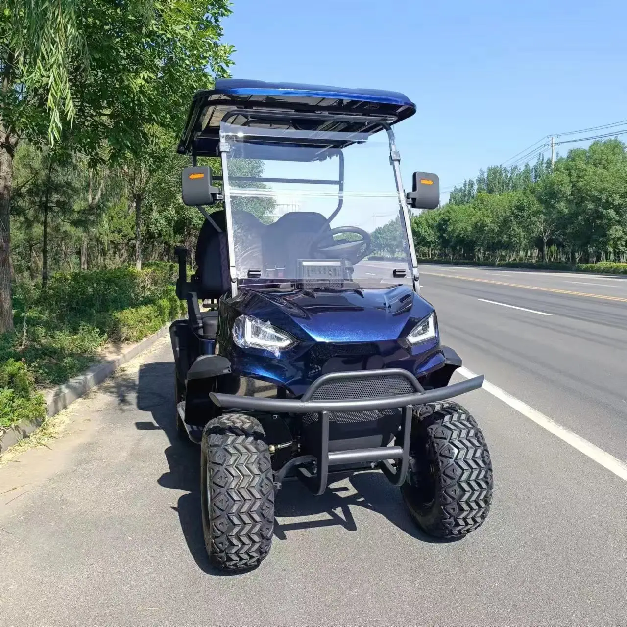 Free Shipping Lifted 4 Passenger Golf Car Brand New 4 Wheel Electric Club Car Golf Cart For Sale