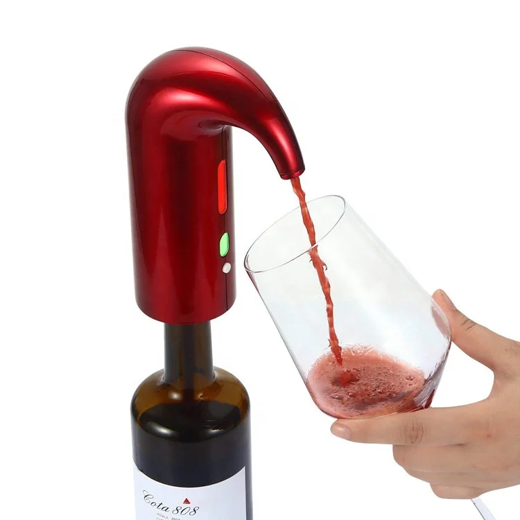 Electric quick wine aerator pourer smart automatic filter wine dispenser