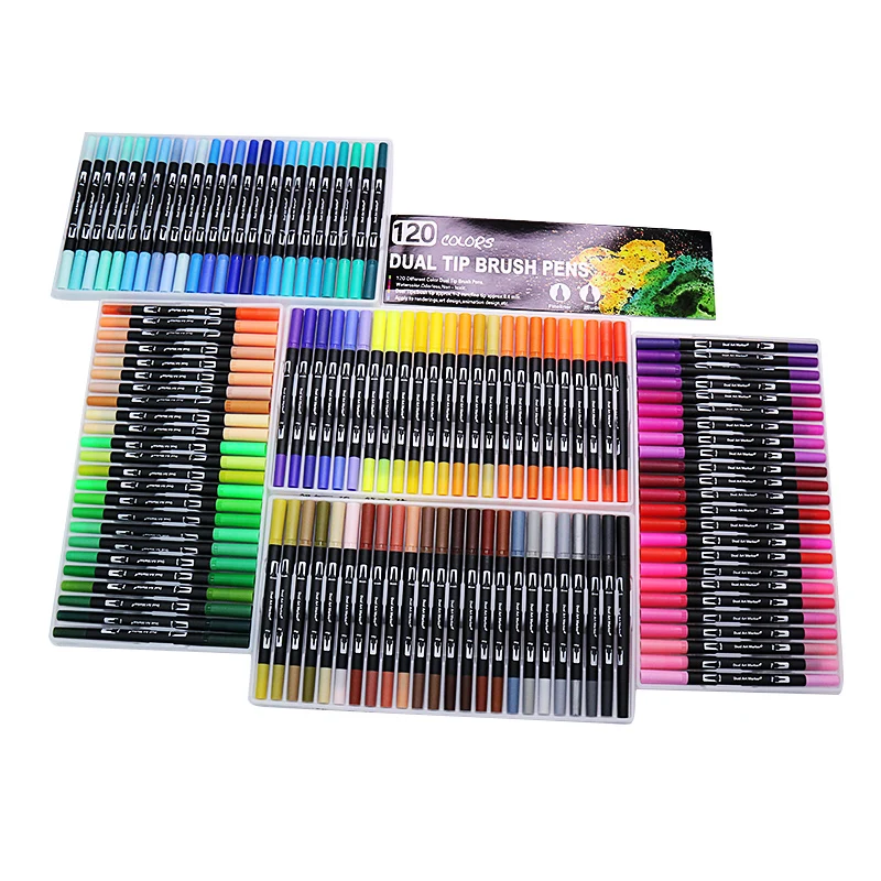 Акриловые маркеры с двумя наконечниками