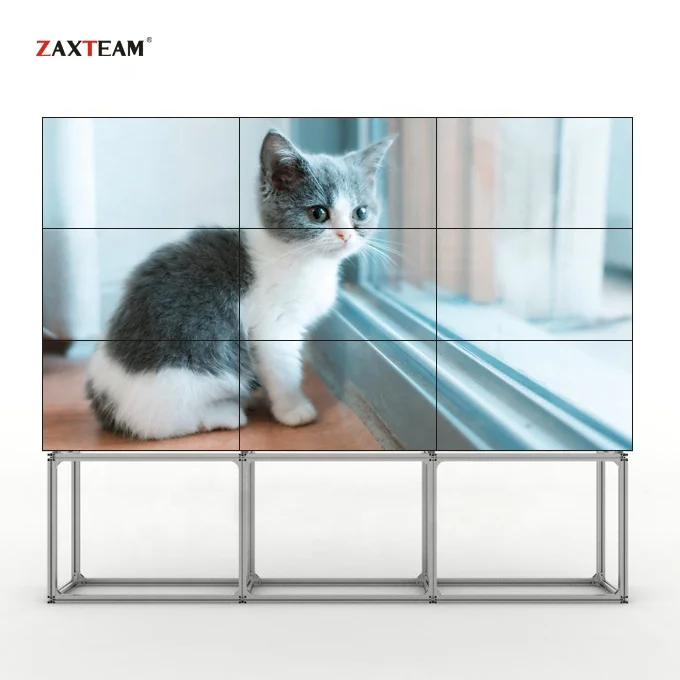 ZAXTEAM Network Full Hd 55 Inch 2x3 3x3 Display Video Wall Controller 4k Panel Video Wall Price Lcd Advertising Screen