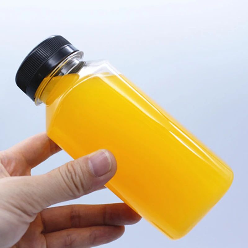 Pet 200mil 200 Ml 12 Oz Plastic Food Grade PET Square Beverage Juice Bottle
