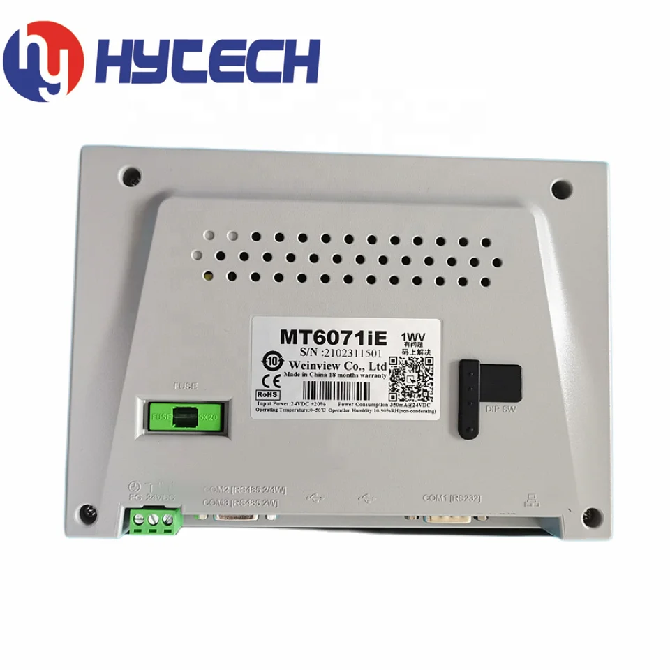 Original Weinview 7 Inch HMI TFT LCD Touch Screen Panel Weintek MT6071IE 1WV