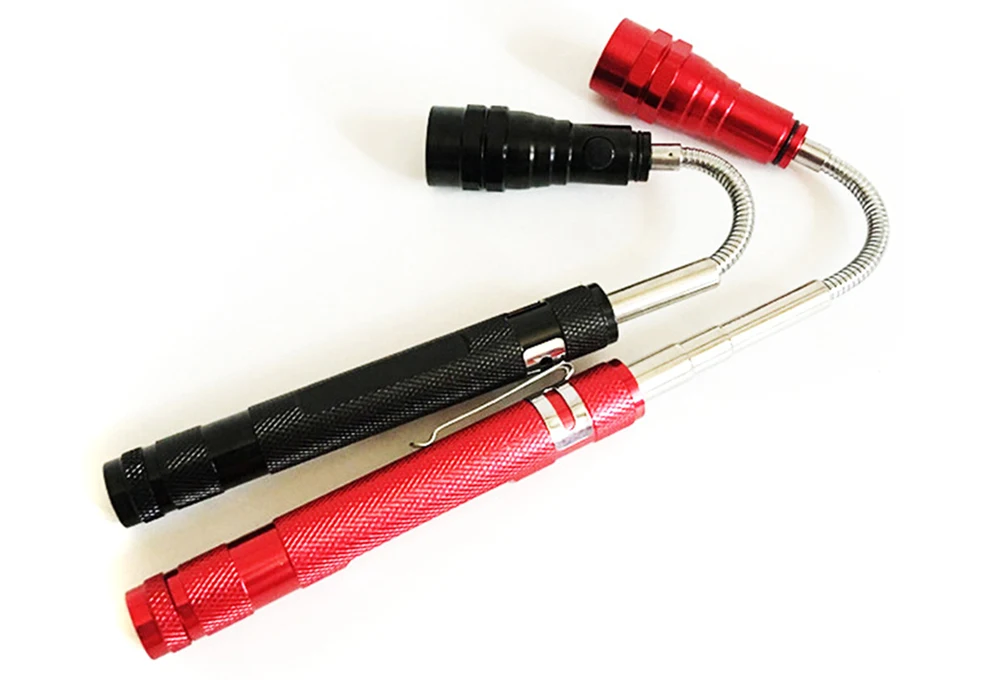 Scalable Aluminum Pocket 3 LED Magnetic LED Flashlight Picker with Clip