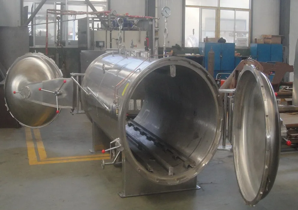 Stainless steel equipment double door water bath sterilization pot retort