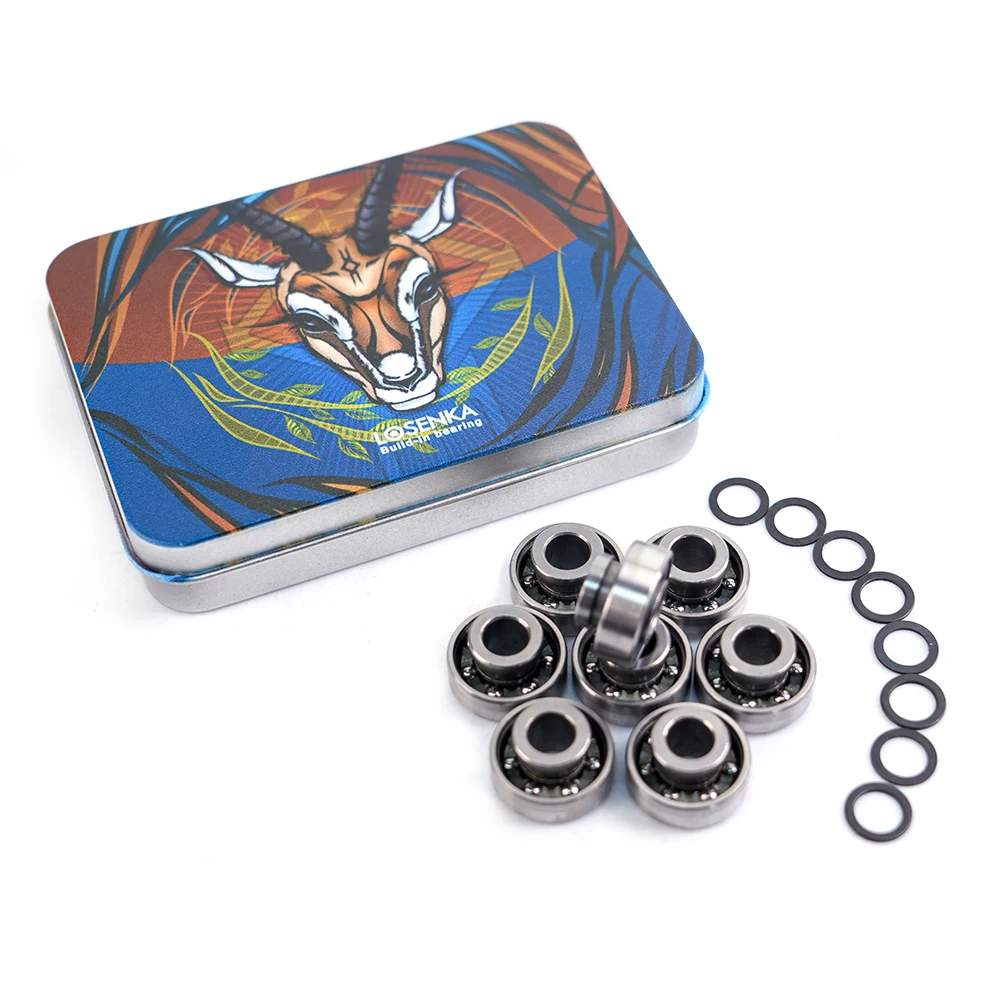 High Quality Custom ABEC 11 Custom high speed 608 deep grove titanium chrome steel skate Skateboard Bearings