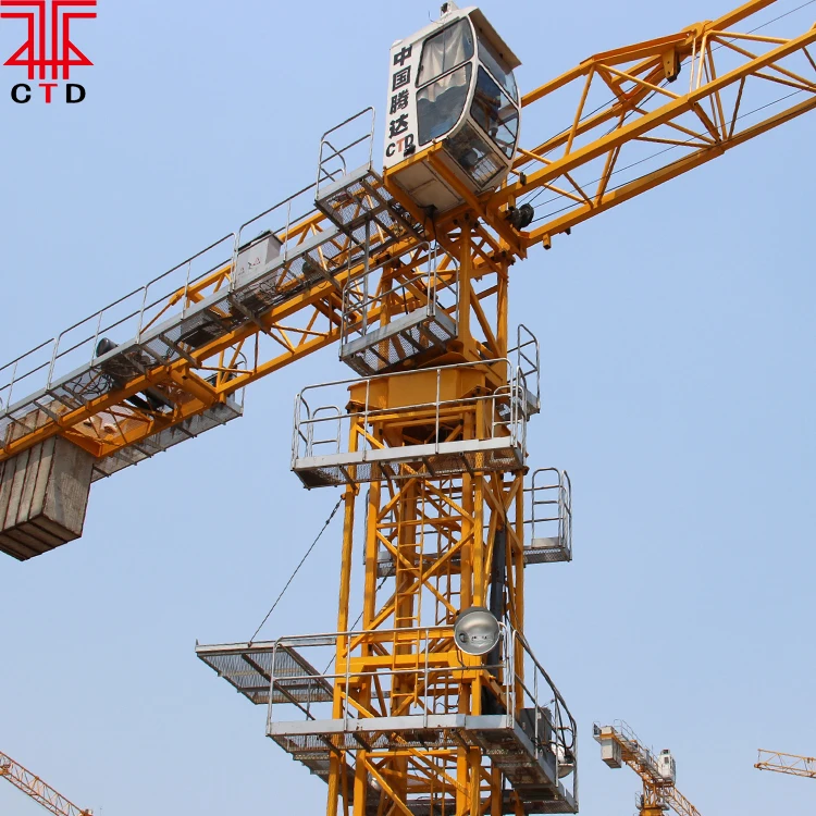 Tengda QTZ100 5516 construction hoist tower crane 8t
