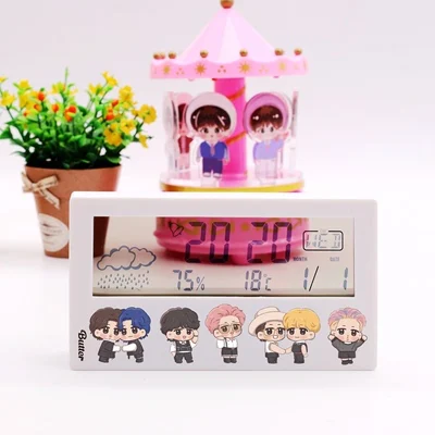 Часы-Будильник Bangtan Boys Jungkook V Jimin J-Hope Suga Jin RM многофункциональный подарок будильник для