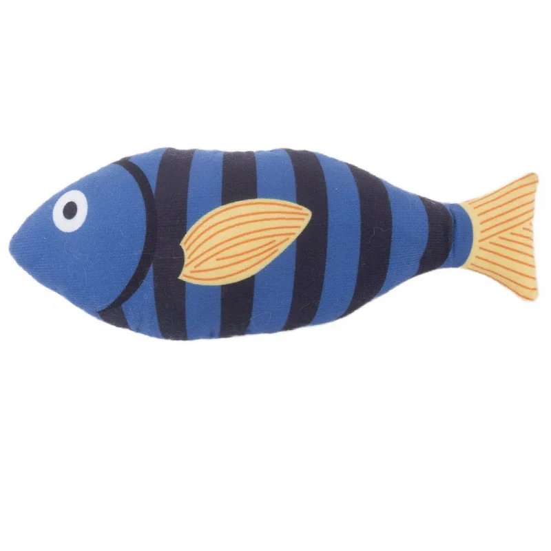 Wholesale Plush Fish Design Catnip Pet Cat Toy Accessories Pet Chew Toys
