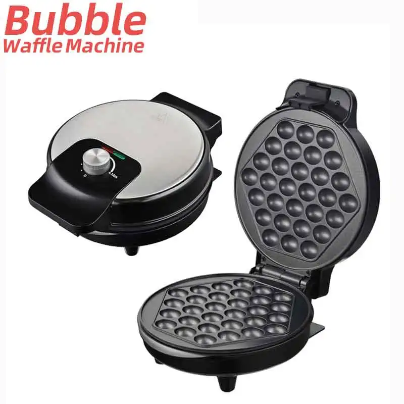 Stainless Steel Pancake Maker Homemade AC 120V 60Hz 1000W Waffler Iron Griddle Hong Kong Egg Waffle Maker